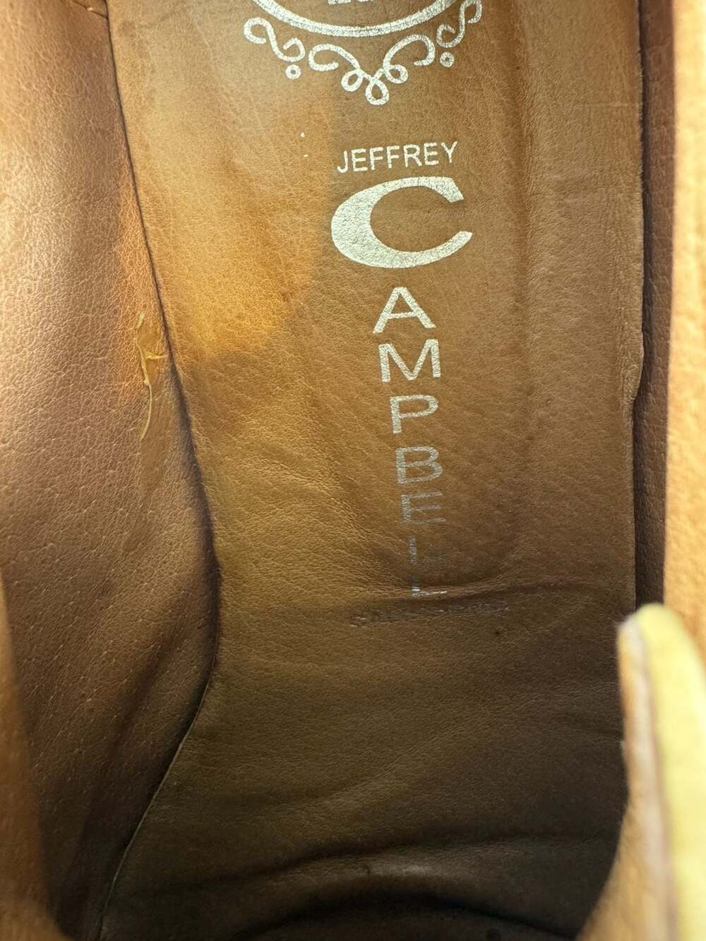 Jeffrey Campbell Ibiza Last Brown Leather Brogue Oxford Block Heels Size 8 - Picture 11 of 16